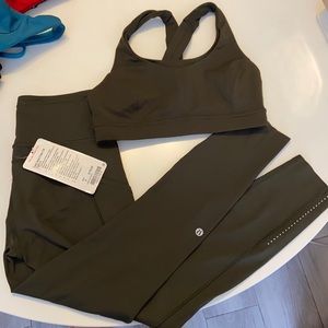 Lululemon Fast and Free leggings NWT and bra